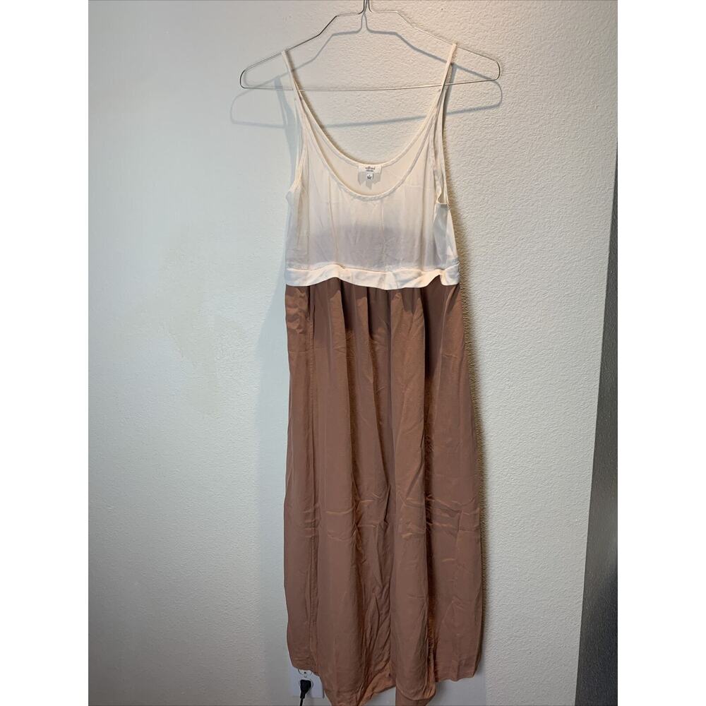 Wilfred Aritzia Silk Sleeveless Fit And Flare Midi Dress Size S Small